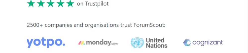 Brand tracking software dashboard