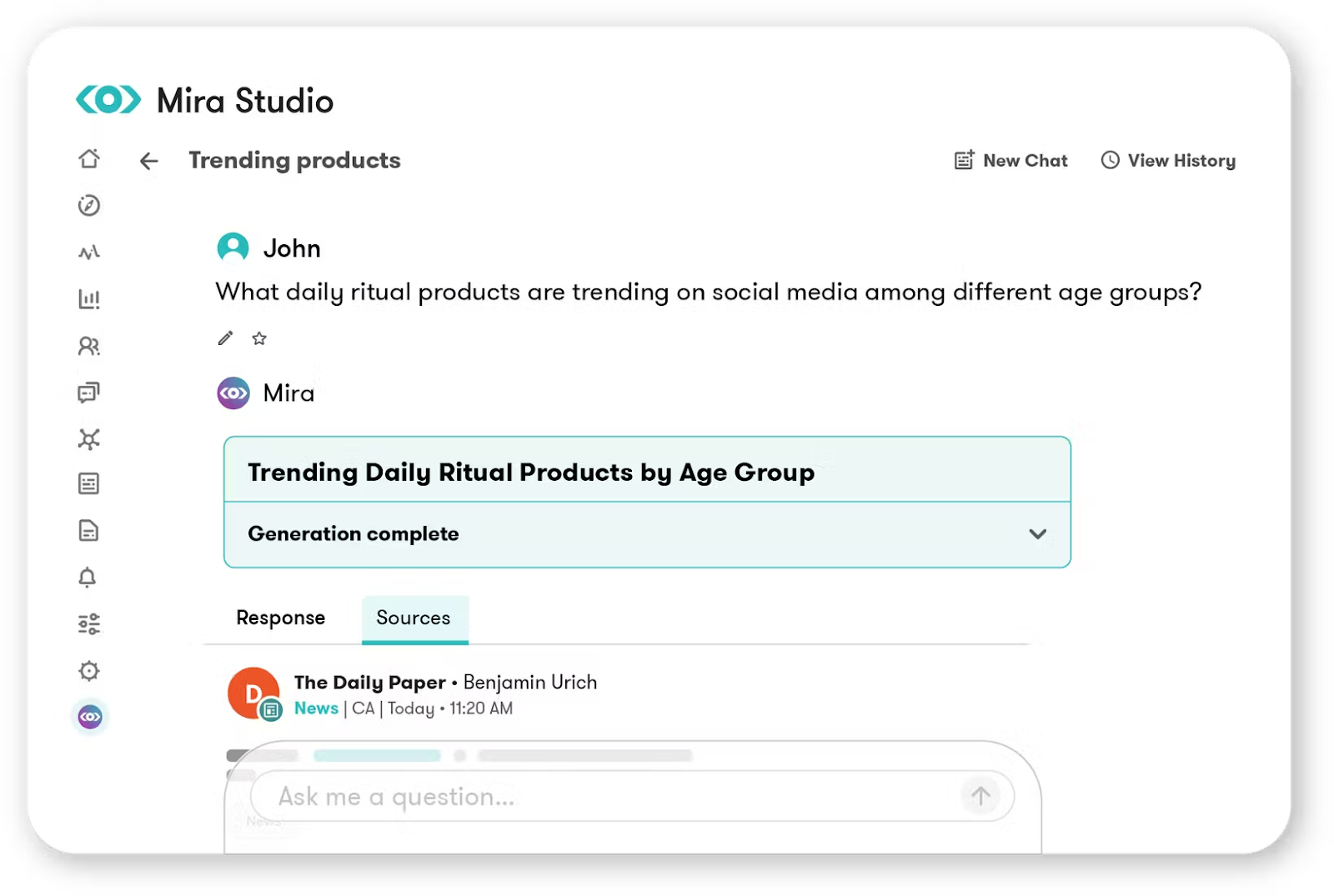 Meltwater media intelligence dashboard